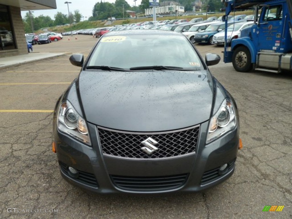 2010 Kizashi GTS - Azure Gray Metallic / Black photo #7