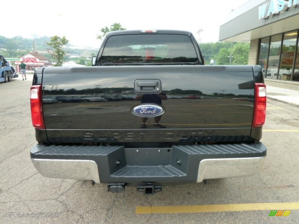 2009 F250 Super Duty XLT SuperCab 4x4 - Black / Medium Stone photo #3