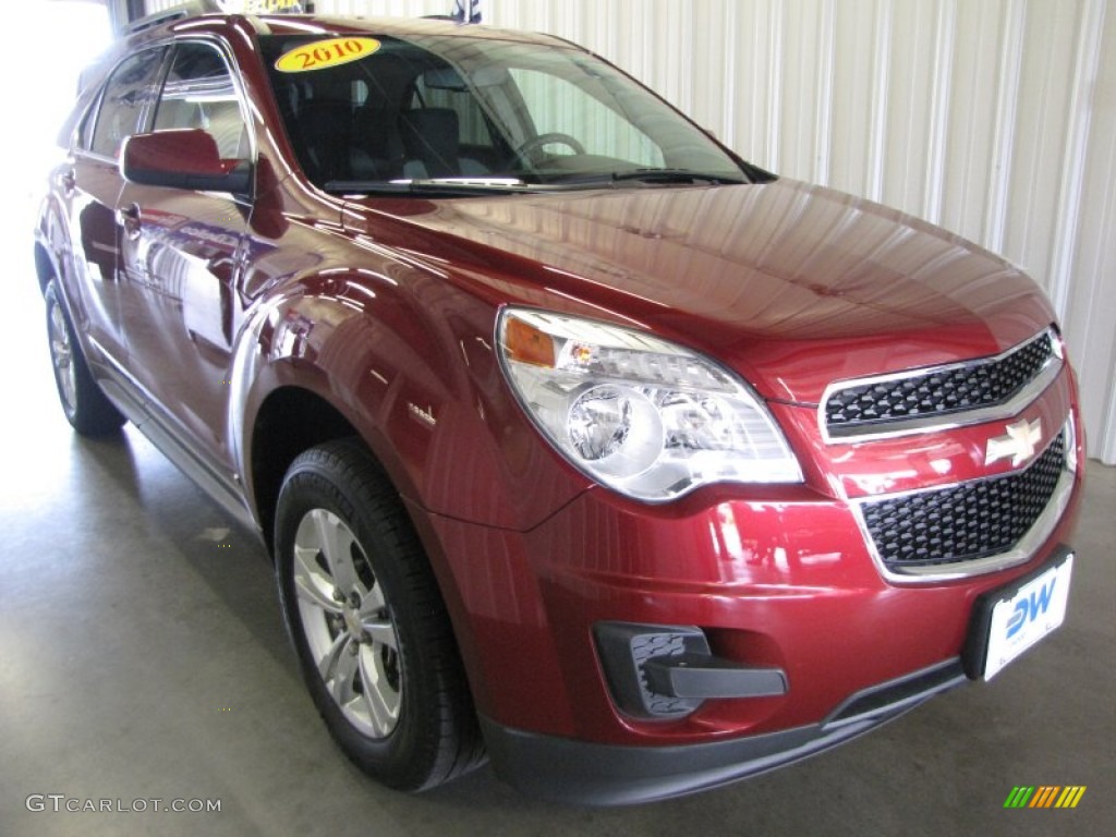 2010 Equinox LT AWD - Cardinal Red Metallic / Jet Black/Light Titanium photo #1