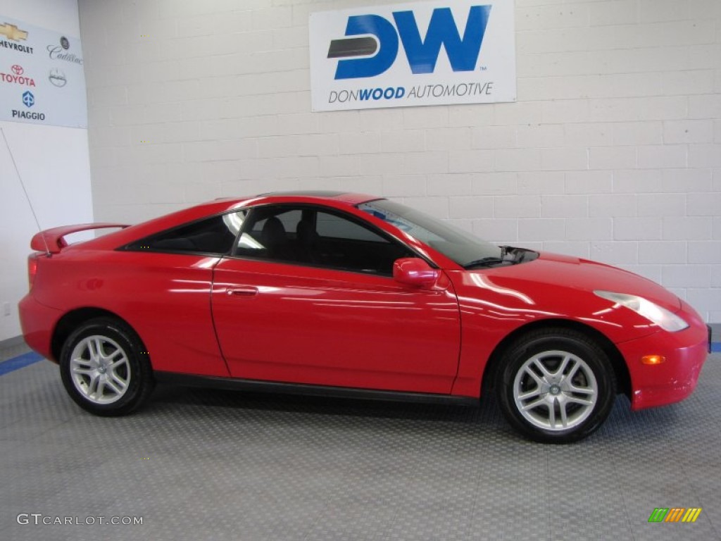 2001 Celica GT - Absolutely Red / Black/Red photo #5