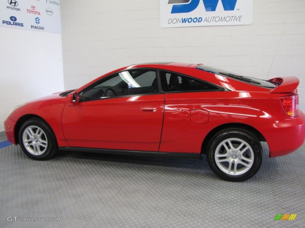 2001 Celica GT - Absolutely Red / Black/Red photo #6