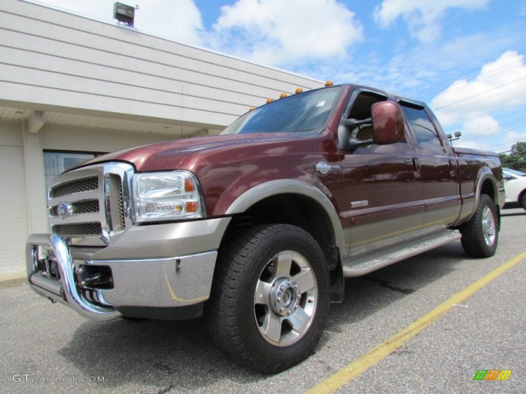 2006 F250 Super Duty King Ranch Crew Cab 4x4 - Dark Copper Metallic / Castano Brown Leather photo #1