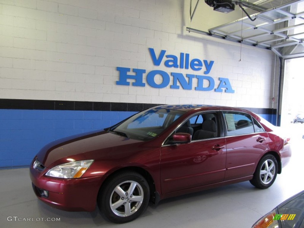 2004 Accord EX Sedan - Redondo Red Pearl / Gray photo #1