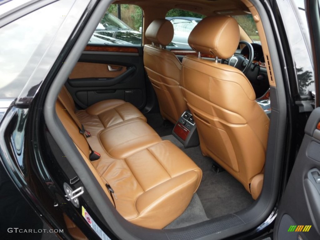 Black/Amaretto Interior 2006 Audi A8 4.2 quattro Photo #52571120