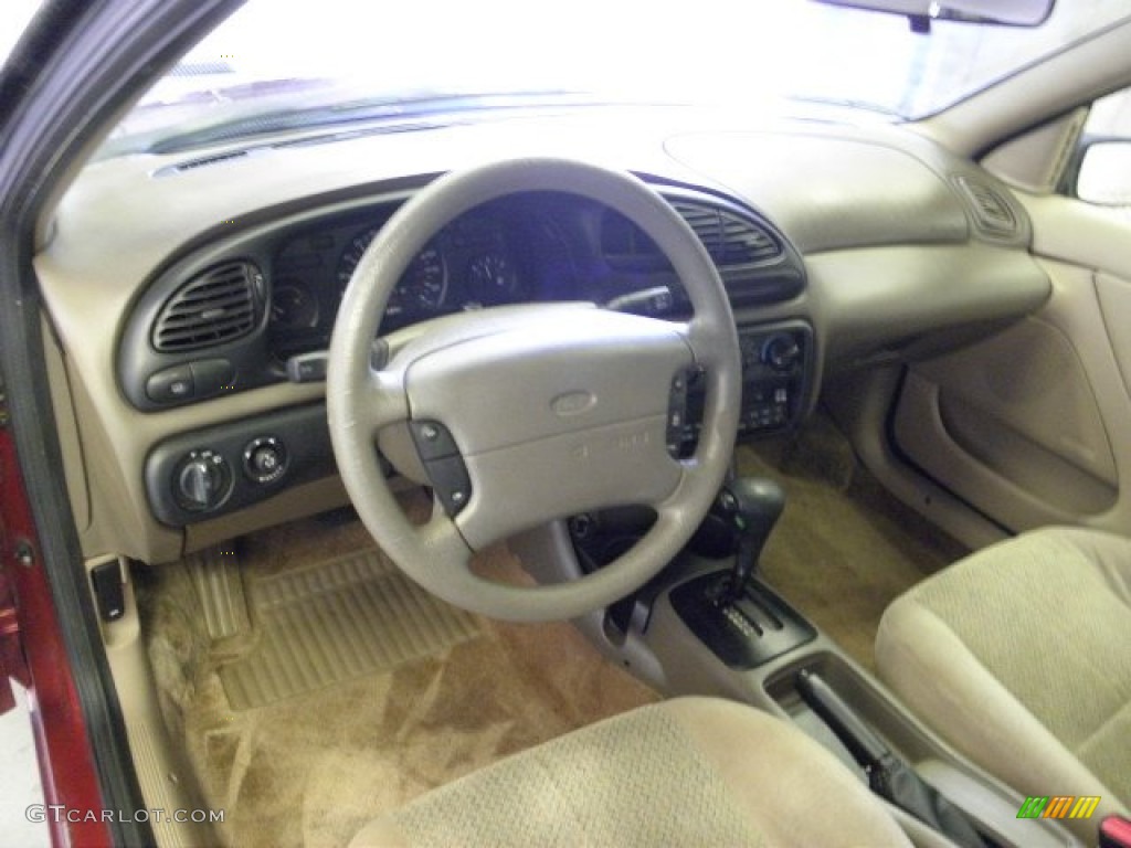 2000 Contour SE - Toreador Red Metallic / Medium Prairie Tan photo #7