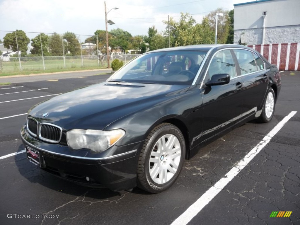 2003 7 Series 745Li Sedan - Orient Blue Metallic / Basalt Grey/Flannel Grey photo #2