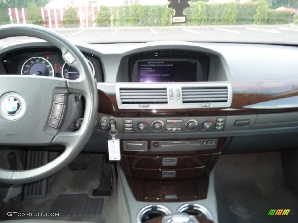 2003 7 Series 745Li Sedan - Orient Blue Metallic / Basalt Grey/Flannel Grey photo #8