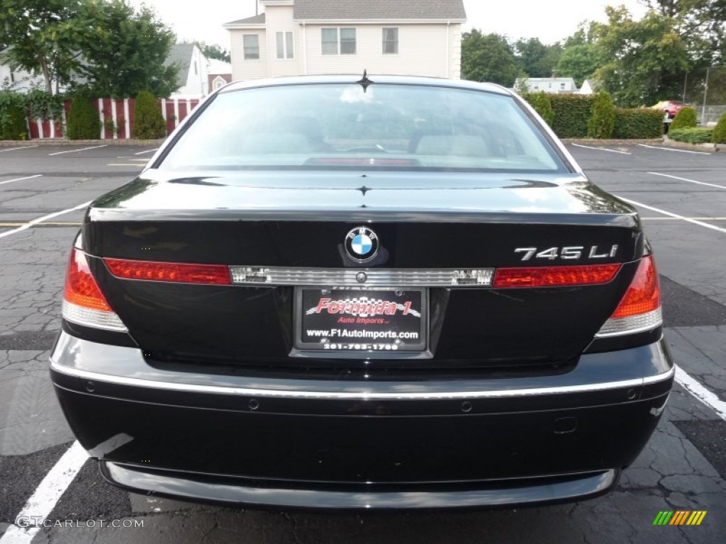 2003 7 Series 745Li Sedan - Orient Blue Metallic / Basalt Grey/Flannel Grey photo #9