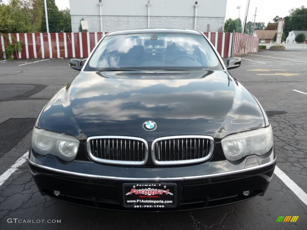 2003 7 Series 745Li Sedan - Orient Blue Metallic / Basalt Grey/Flannel Grey photo #10