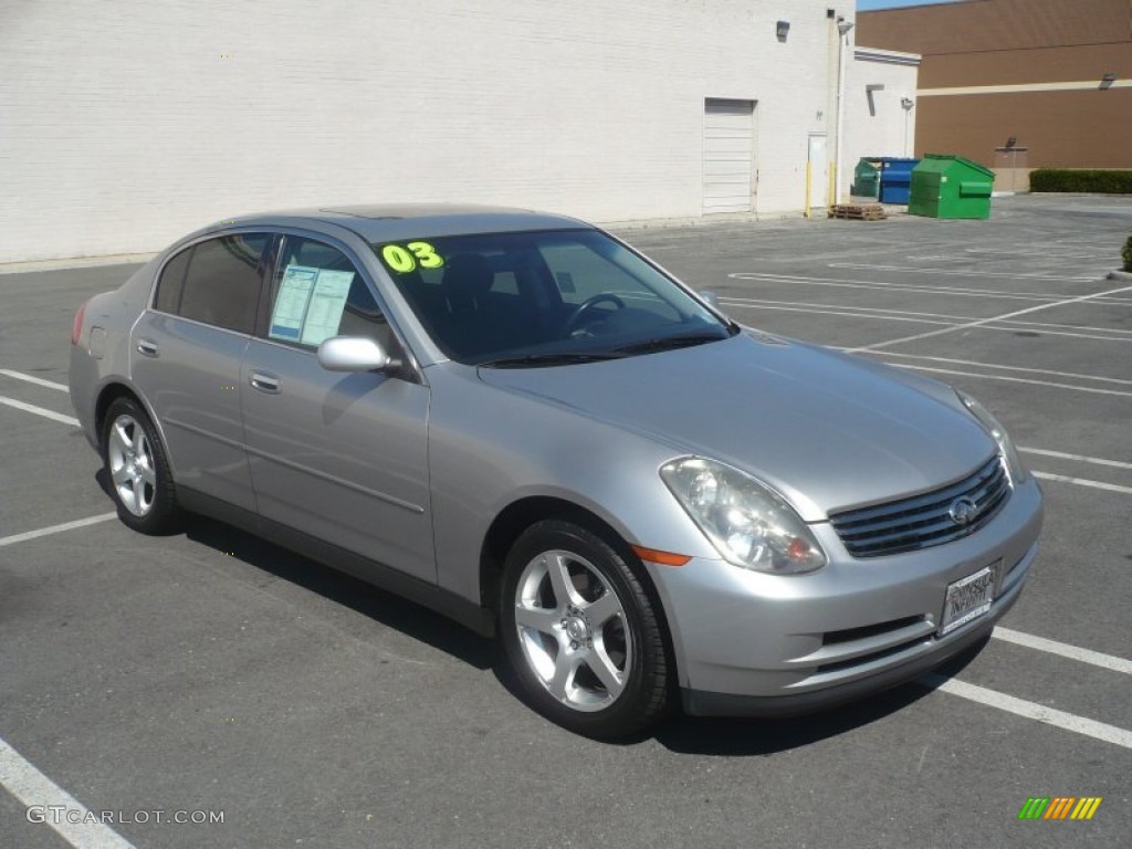 Brilliant Silver Metallic 2003 Infiniti G 35 Sedan Exterior Photo #52575503