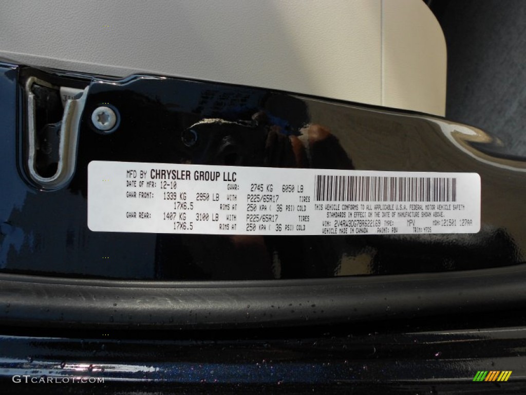 2011 Routan SE - Tanzanite Blue Metallic / Aero Gray photo #26