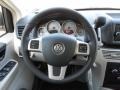 2011 Volkswagen Routan Aero Gray Interior Steering Wheel Photo
