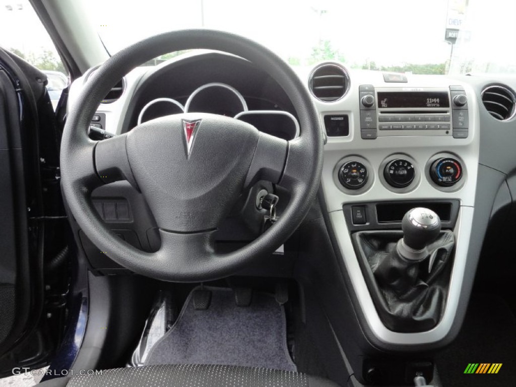 2010 Pontiac Vibe 1.8L Ebony Dashboard Photo #52576589