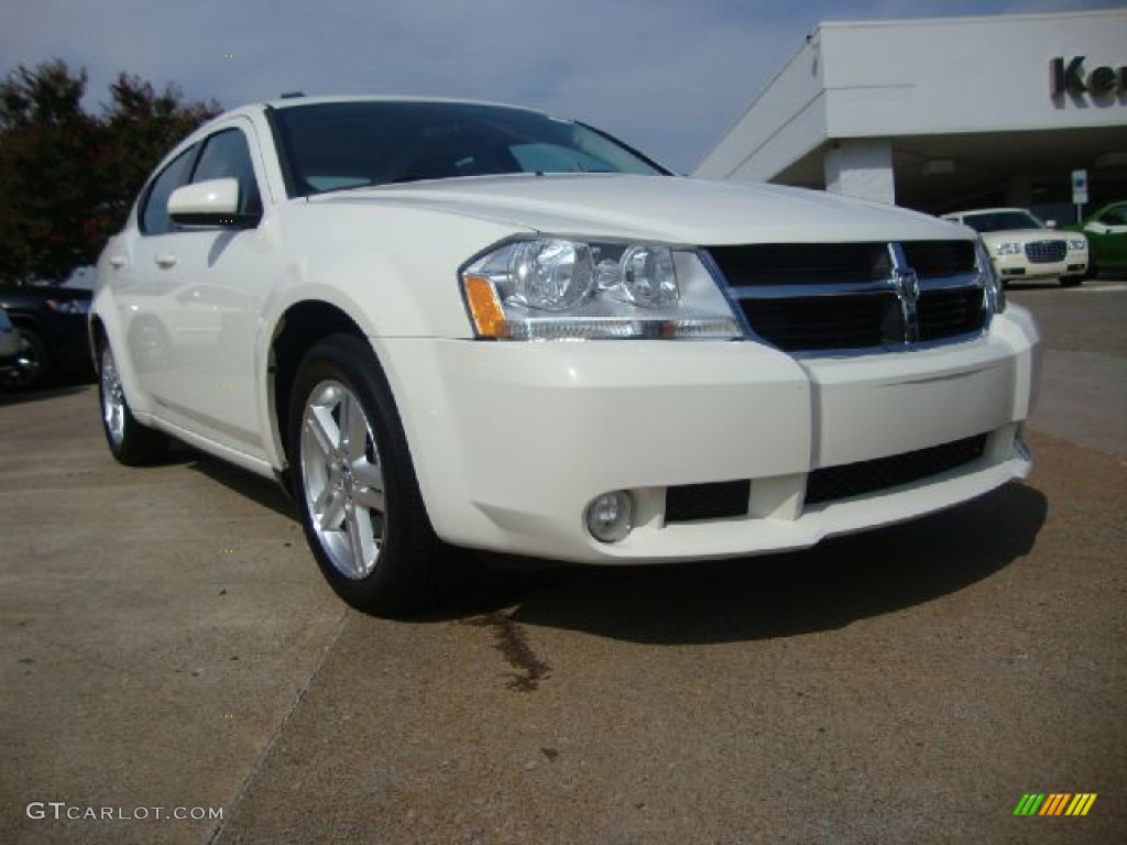 2010 Avenger R/T - Stone White / Dark Slate Gray photo #1