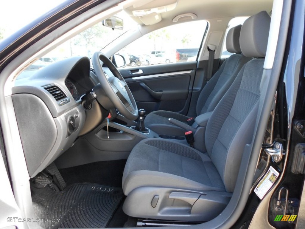 2009 Jetta S Sedan - Black Uni / Anthracite photo #13