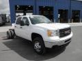 Front 3/4 View of 2011 Sierra 3500HD Work Truck Crew Cab Chassis