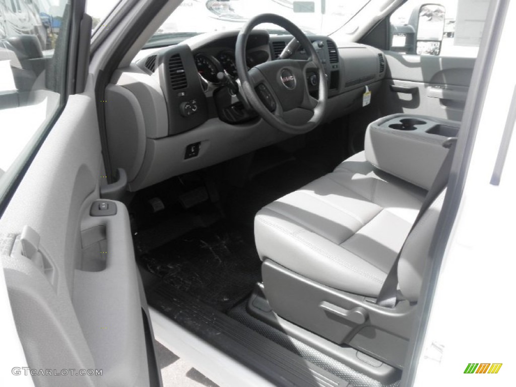 Dark Titanium Interior 2011 GMC Sierra 3500HD Work Truck Crew Cab Chassis Photo #52577650