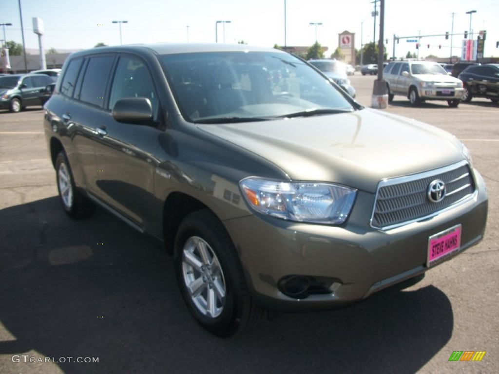 2009 Highlander Hybrid 4WD - Cypress Green Pearl / Sand Beige photo #1