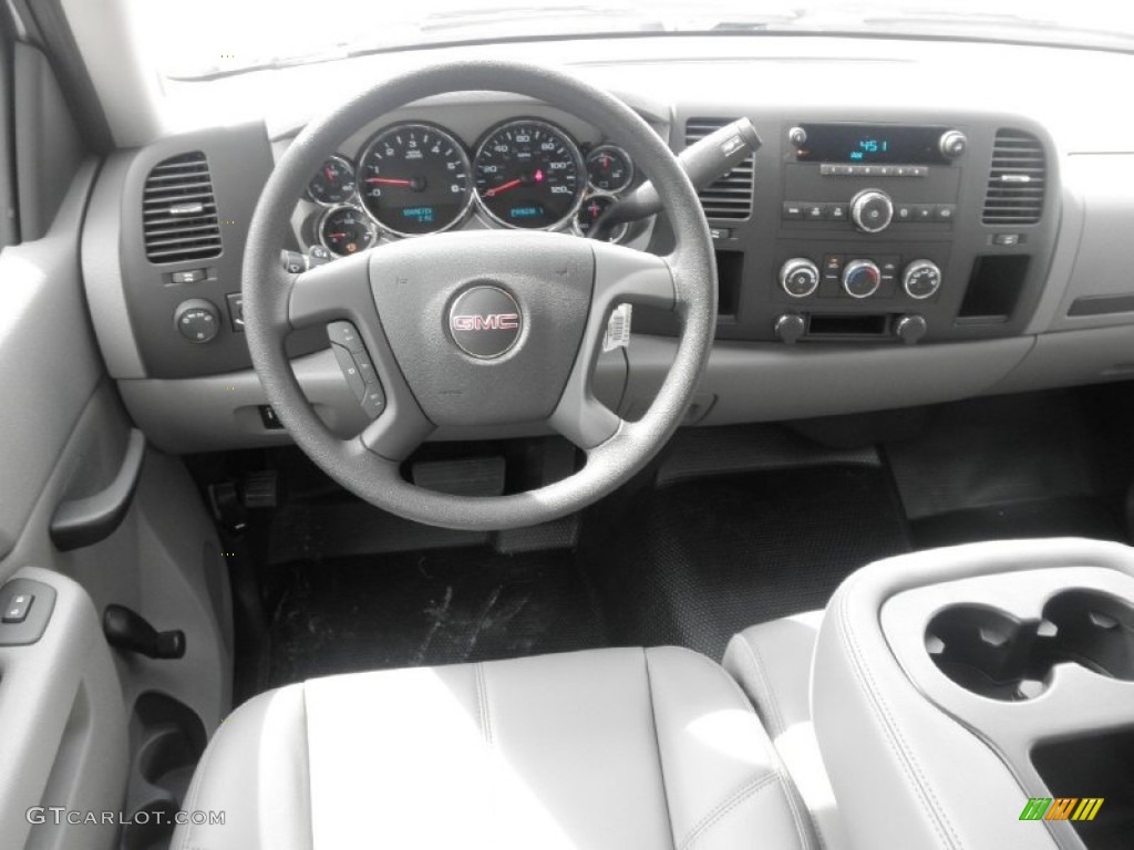 2011 GMC Sierra 3500HD Work Truck Crew Cab Chassis Dark Titanium Dashboard Photo #52577738