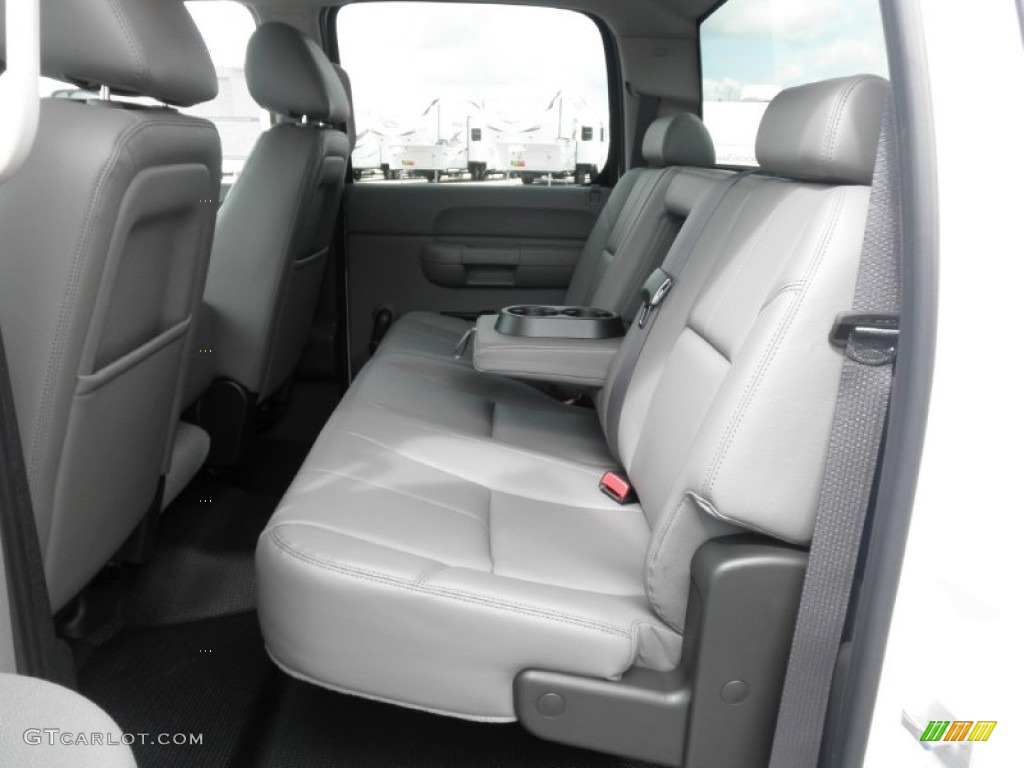 Dark Titanium Interior 2011 GMC Sierra 3500HD Work Truck Crew Cab Chassis Photo #52577753