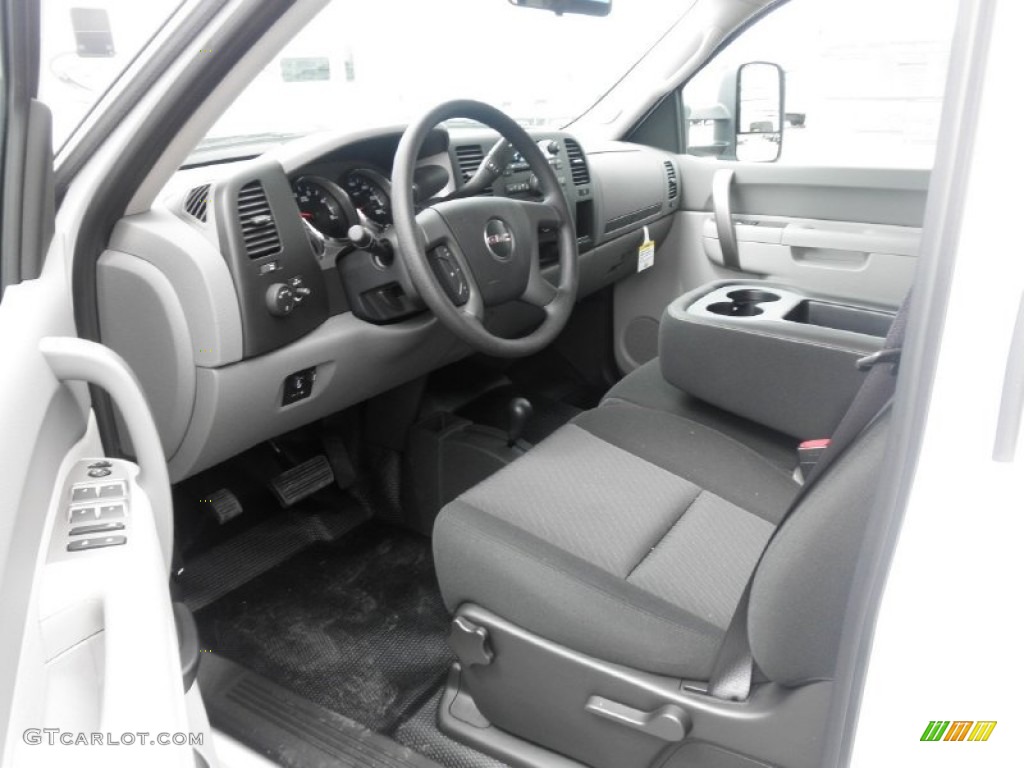 Dark Titanium Interior 2011 GMC Sierra 3500HD Work Truck Crew Cab 4x4 Dually Photo #52577951
