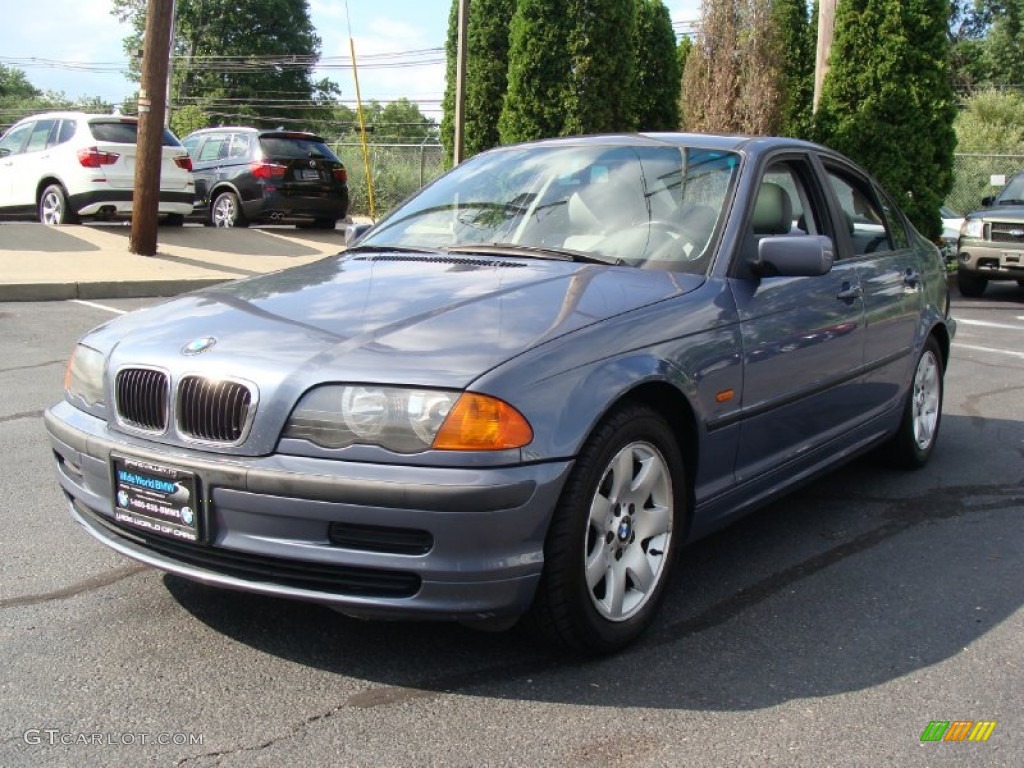 2000 3 Series 323i Sedan - Steel Blue Metallic / Grey photo #3