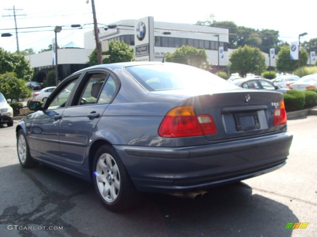 2000 3 Series 323i Sedan - Steel Blue Metallic / Grey photo #4