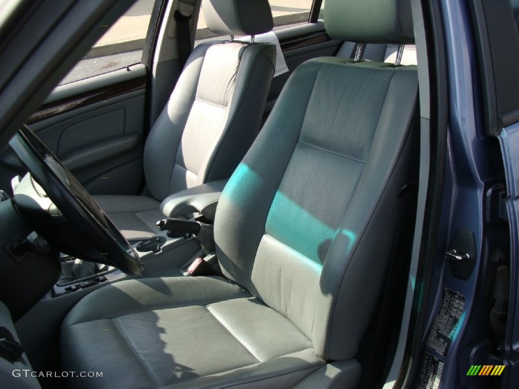 2000 3 Series 323i Sedan - Steel Blue Metallic / Grey photo #13