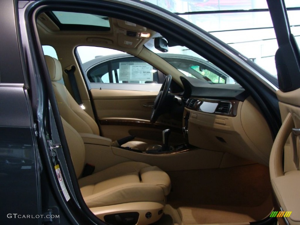 2008 3 Series 335i Sedan - Sparkling Graphite Metallic / Beige photo #9