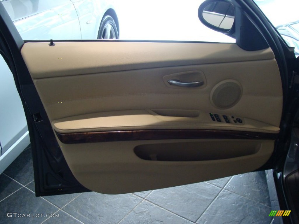 2008 3 Series 335i Sedan - Sparkling Graphite Metallic / Beige photo #11