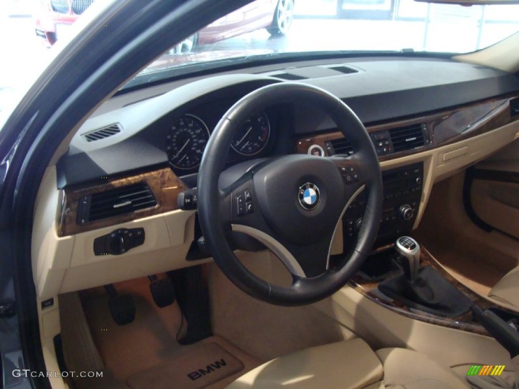 2008 3 Series 335i Sedan - Sparkling Graphite Metallic / Beige photo #13