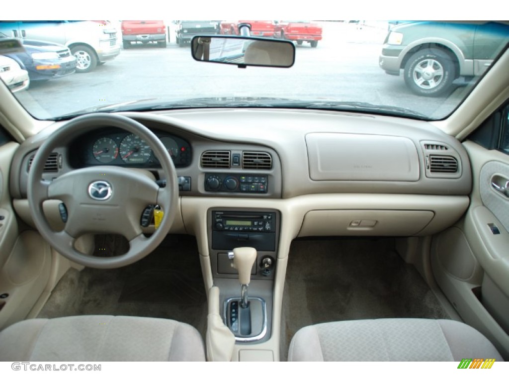 Beige Interior 2000 Mazda 626 LX Photo #52579694