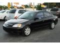 2001 Nighthawk Black Pearl Honda Civic EX Sedan  photo #1