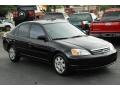 2001 Nighthawk Black Pearl Honda Civic EX Sedan  photo #2