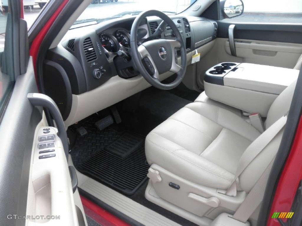 2011 Sierra 1500 SLE Extended Cab - Fire Red / Ebony/Light Cashmere photo #5