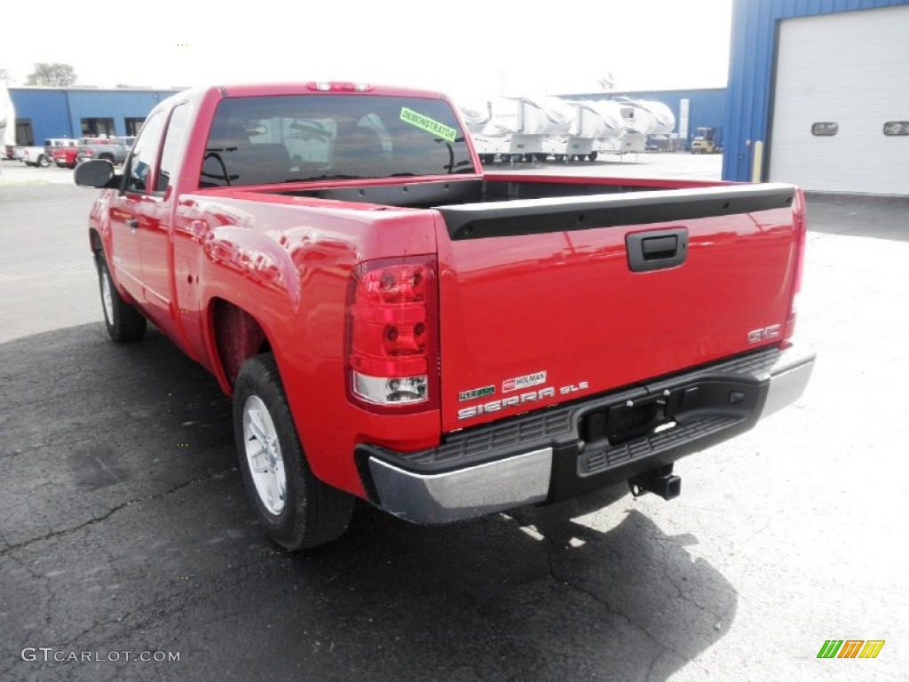 2011 Sierra 1500 SLE Extended Cab - Fire Red / Ebony/Light Cashmere photo #13