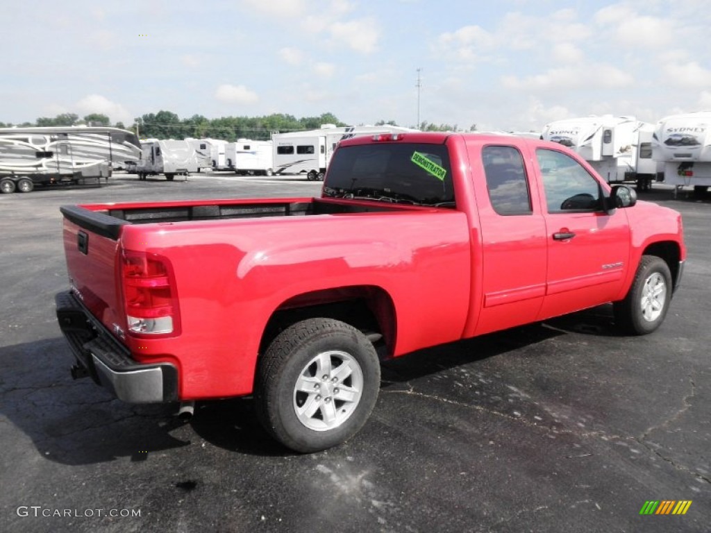 2011 Sierra 1500 SLE Extended Cab - Fire Red / Ebony/Light Cashmere photo #19
