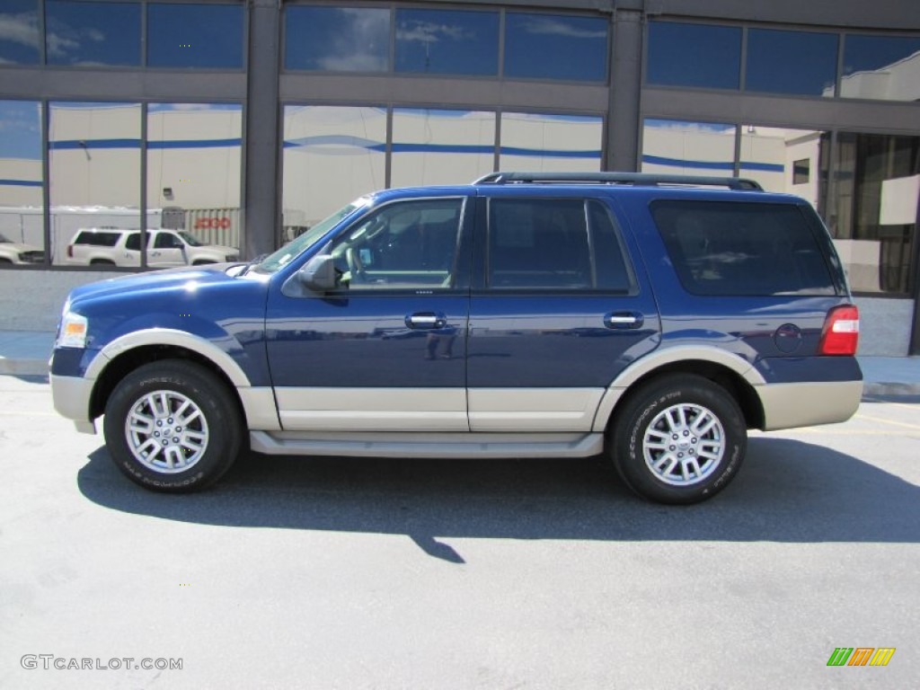 2010 Expedition Eddie Bauer 4x4 - Dark Blue Pearl Metallic / Stone photo #2