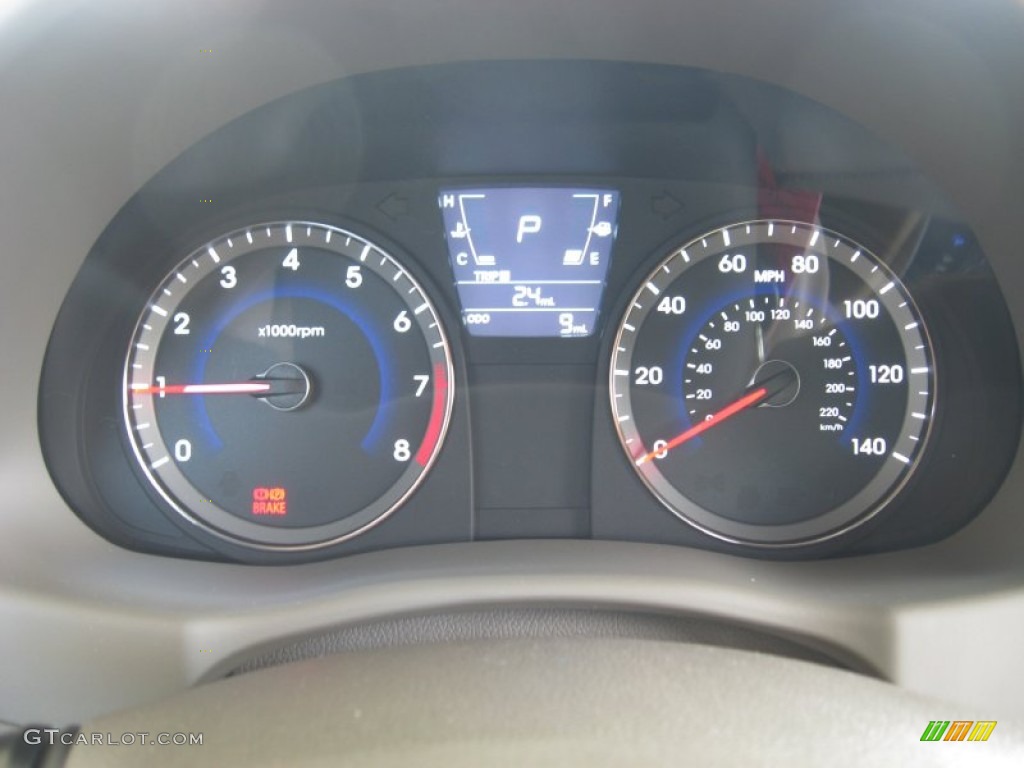 2012 Hyundai Accent GLS 4 Door Gauges Photo #52583966