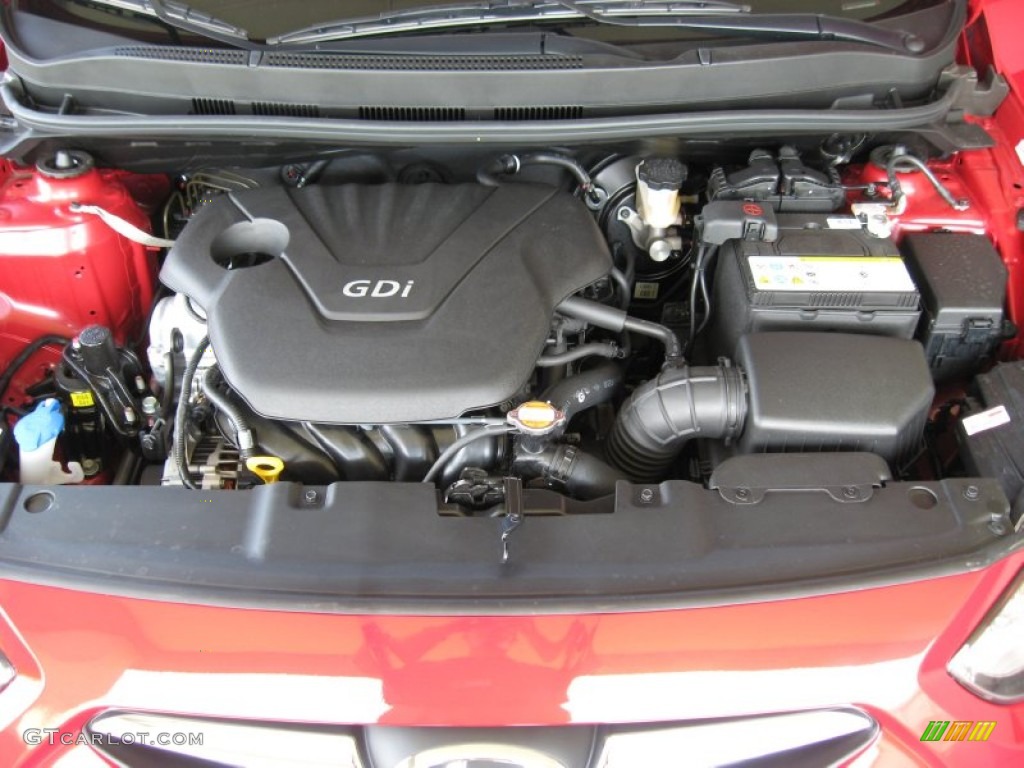 2012 Hyundai Accent GLS 4 Door 1.6 Liter GDI DOHC 16-Valve D-CVVT 4 Cylinder Engine Photo #52584482