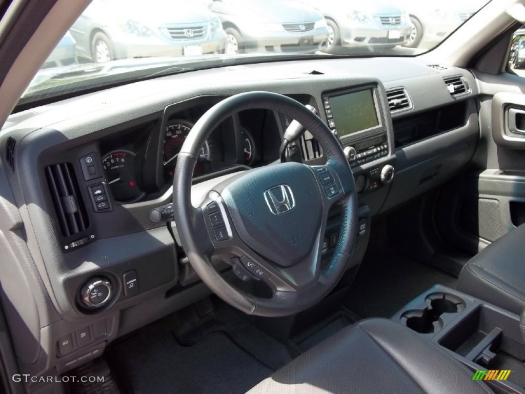 2011 Honda Ridgeline RTL Black Dashboard Photo #52584614