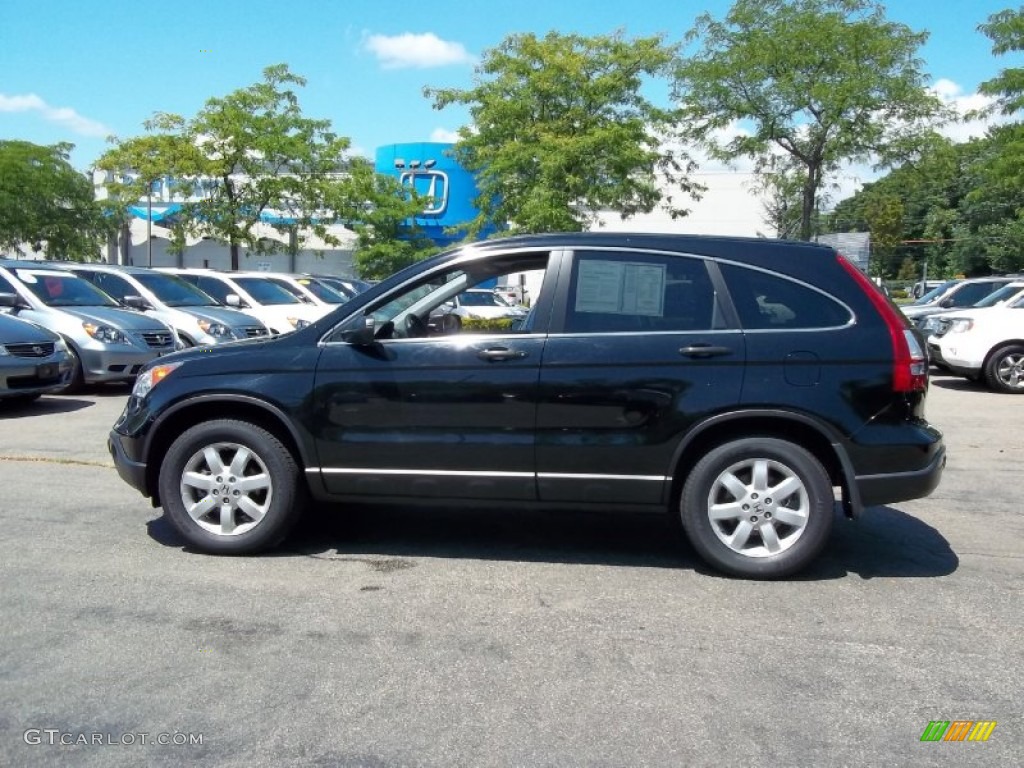 2009 CR-V EX 4WD - Crystal Black Pearl / Black photo #1