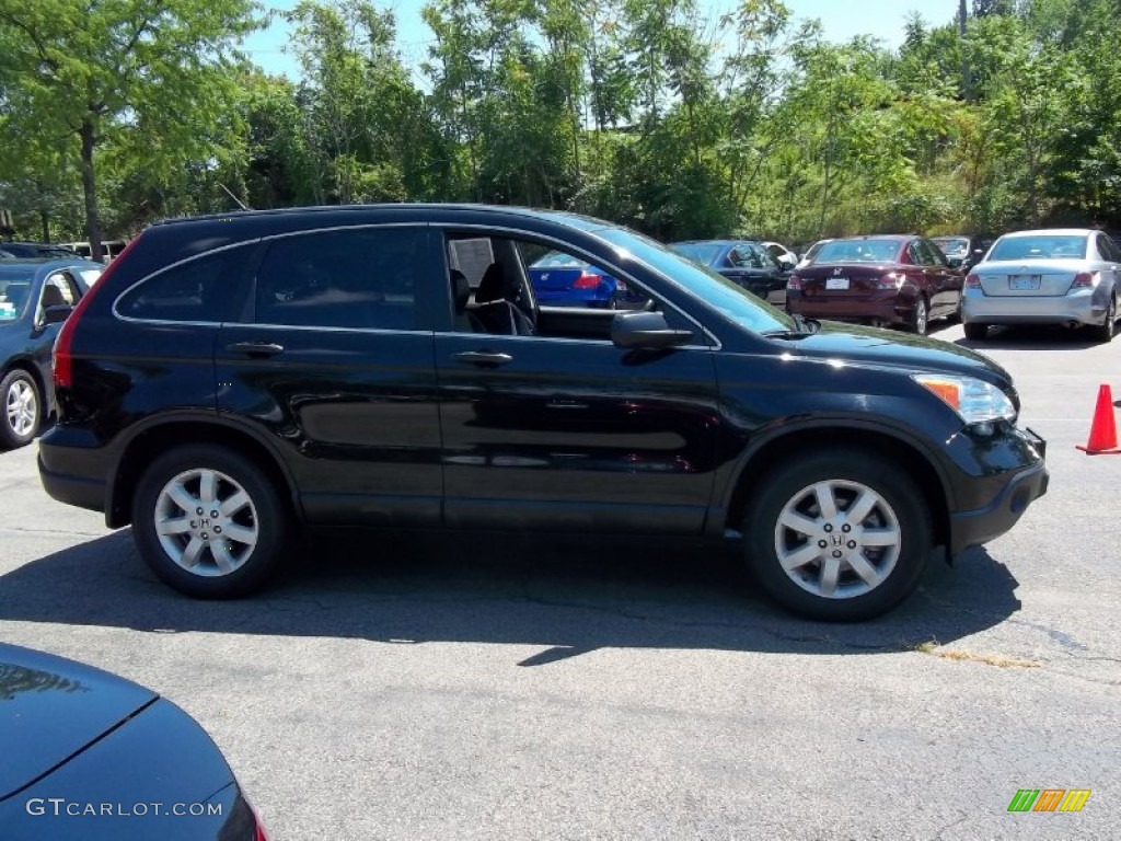 2009 CR-V EX 4WD - Crystal Black Pearl / Black photo #4