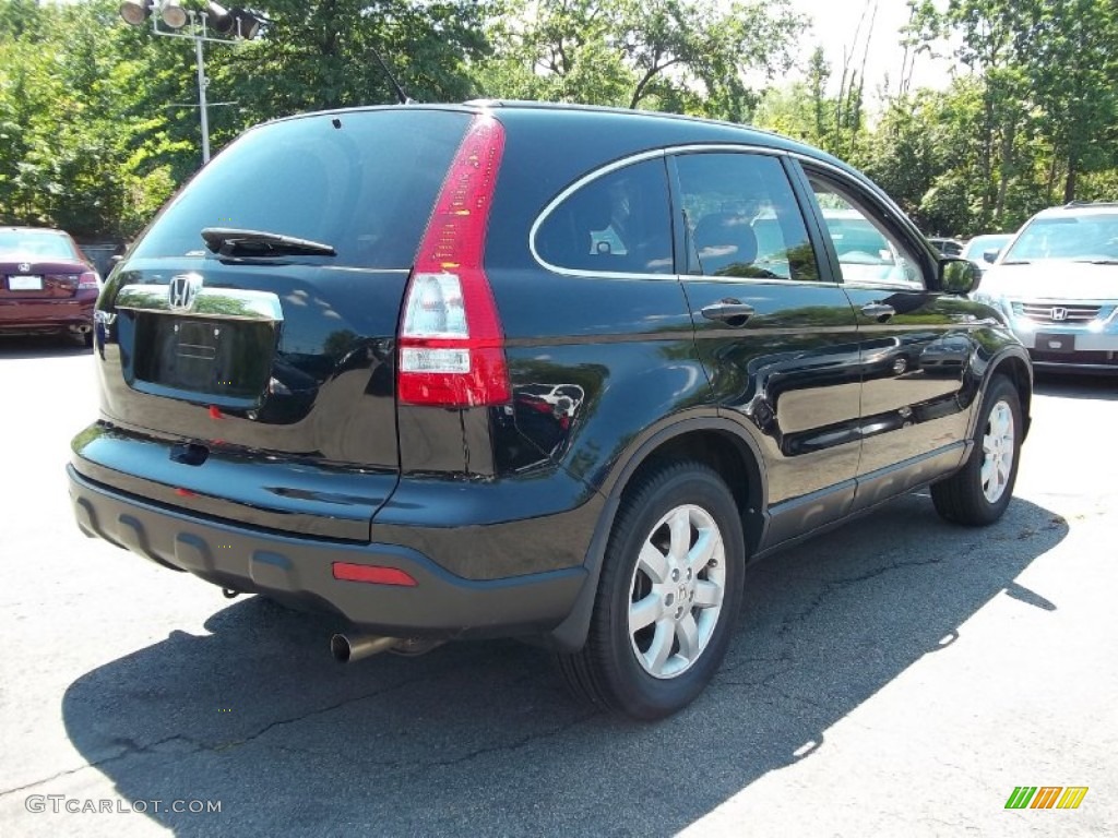 2009 CR-V EX 4WD - Crystal Black Pearl / Black photo #5