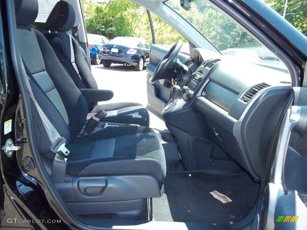 2009 CR-V EX 4WD - Crystal Black Pearl / Black photo #12