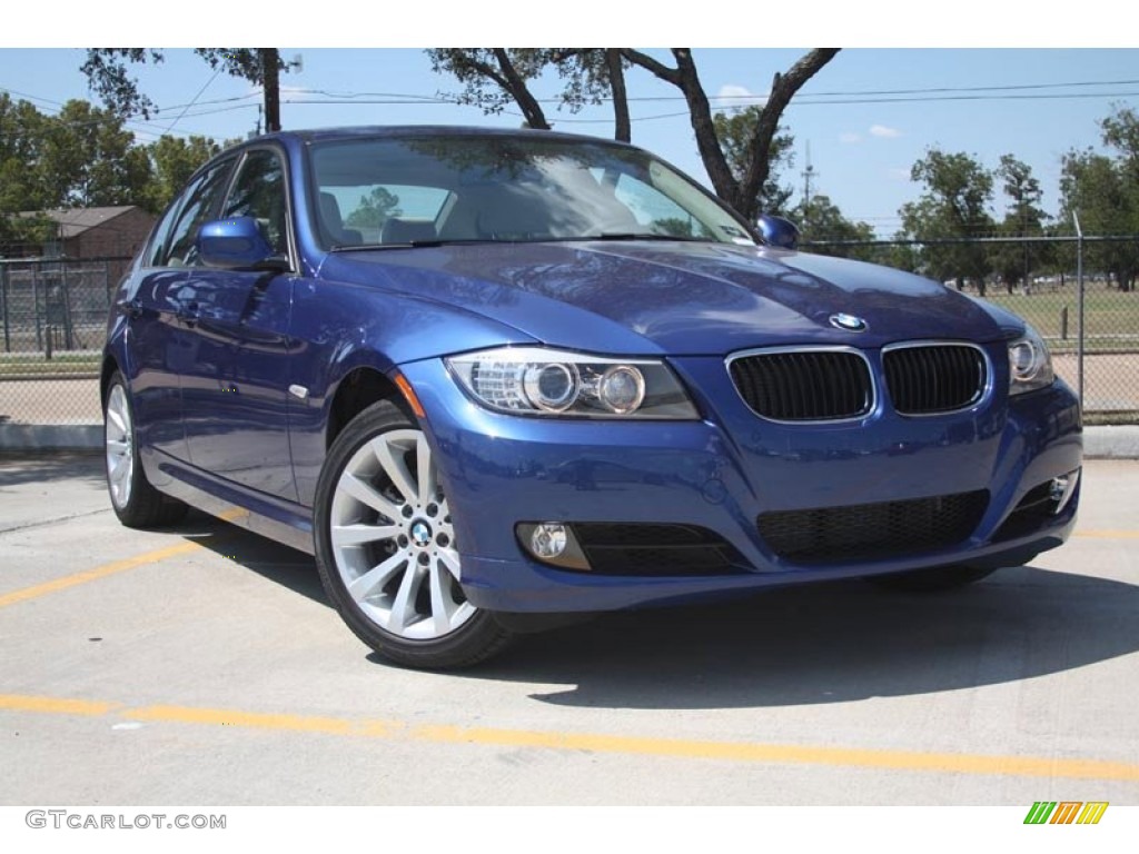 2011 3 Series 328i Sedan - Montego Blue Metallic / Oyster/Black Dakota Leather photo #1