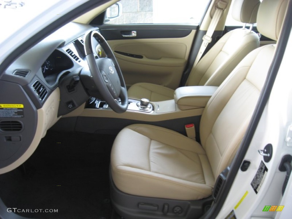 Cashmere Interior 2011 Hyundai Genesis 4.6 Sedan Photo #52585283