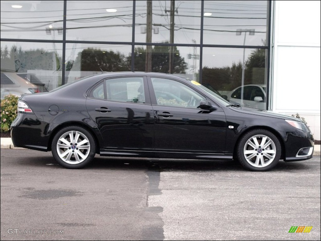 Black 2008 Saab 9-3 Aero Sport Sedan Exterior Photo #52585586