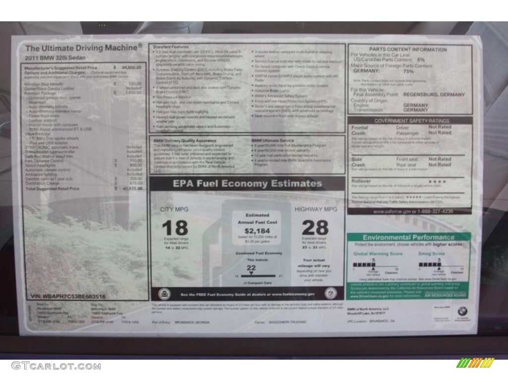 2011 3 Series 328i Sedan - Montego Blue Metallic / Oyster/Black Dakota Leather photo #28