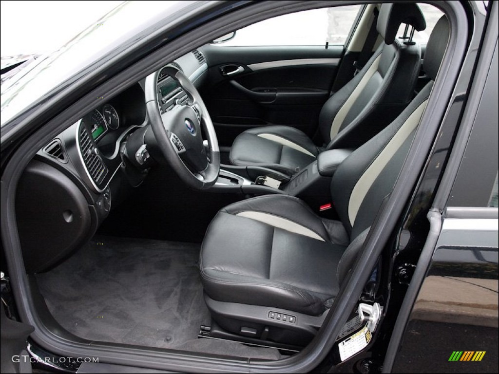 2008 9-3 Aero Sport Sedan - Black / Black/Parchment photo #9